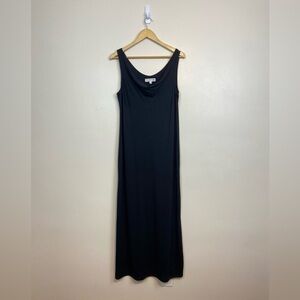 Uniqlo x Ines de la Fressange Black Maxi Tank Dress Slouchy Neckline – Size L